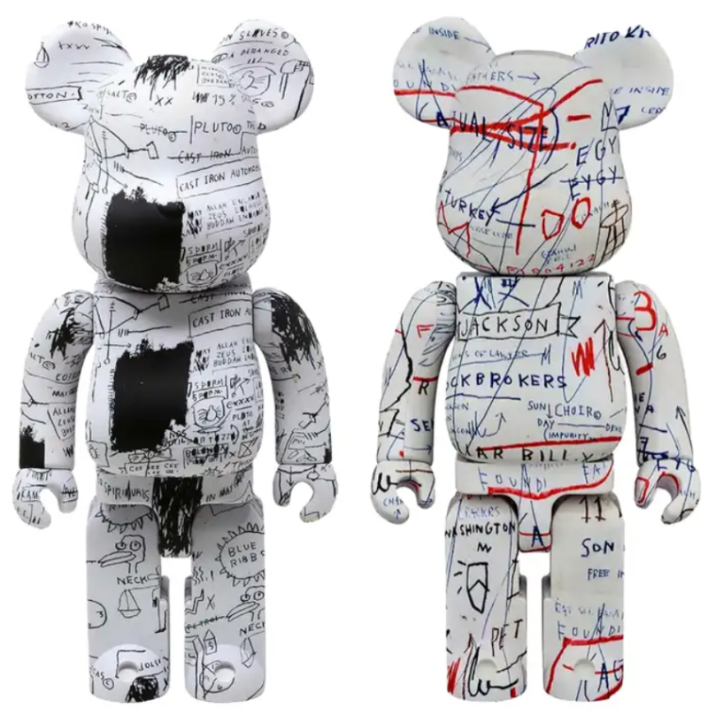 Medicom Toy BEARBRICK Jean-Michel Basquiat Art Toys 100% And Medicom Toy BEARBRICK Jean-Michel Basquiat Art Toys 100% And